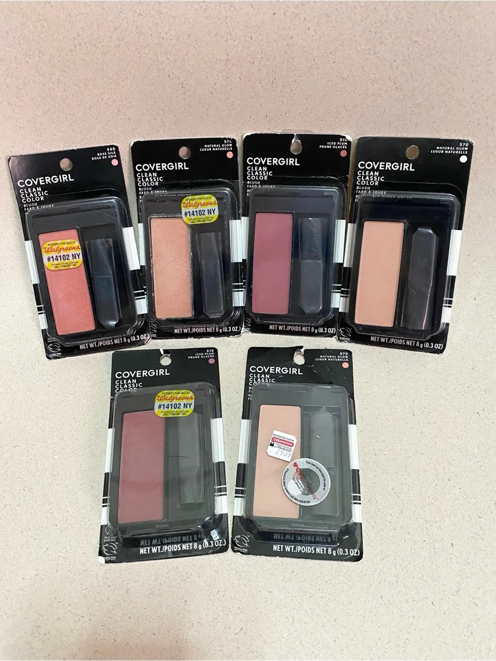 Covergirl Clean Classic Color Blush Lot of 6